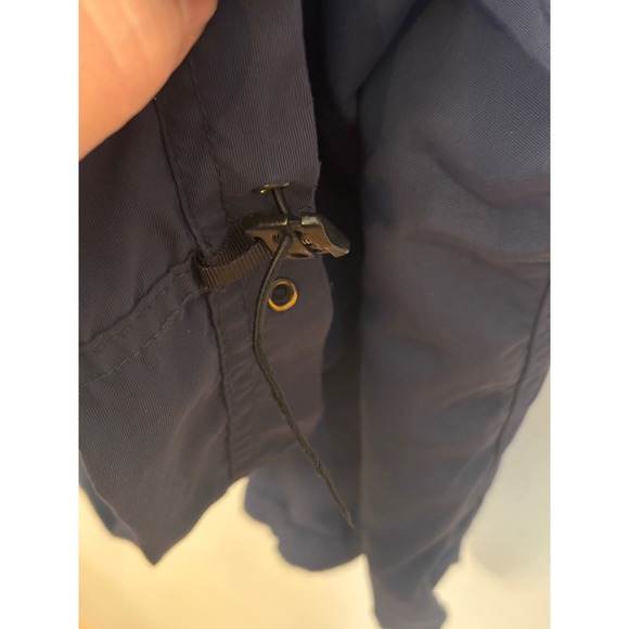 LL Bean Mens Anorak Windbreaker XL Reg Navy Blue Half Zip Hooded Jacket READ - Picture 6 of 12